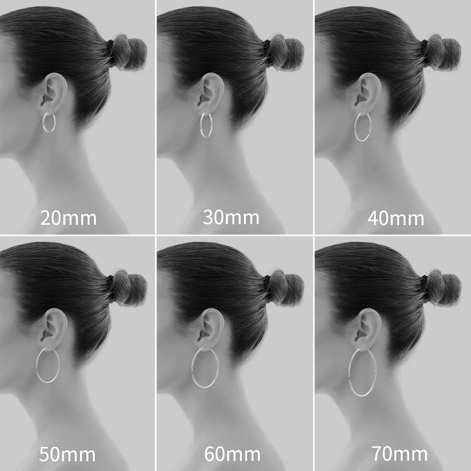 Gacimy Gold Hoop Earrings for Women 14K Gold Plated, 925 Sterling Silver Post hoops for Women
