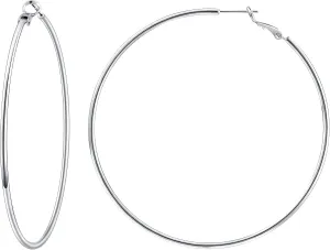 Gacimy Gold Hoop Earrings for Women 14K Gold Plated, 925 Sterling Silver Post hoops for Women