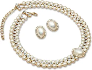 Gold Necklaces for Women Chunky Gold Silver Choker Necklace Statement Egyptian Jewelry for Women Men Gold Costume Jewelry Sets Accessories Gift