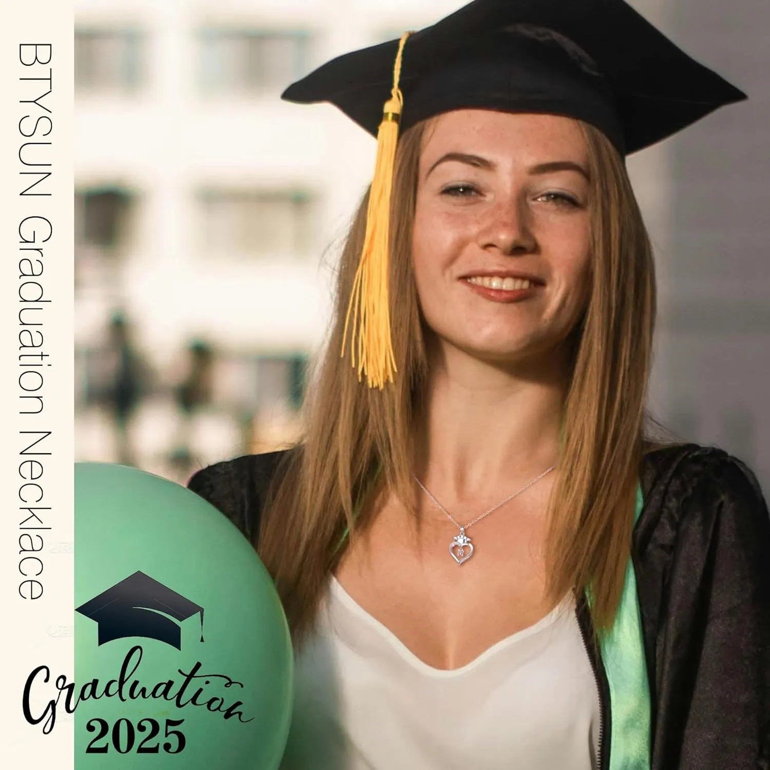Graduation Gifts, Graduation Gifts for Her Initial Necklaces for Women Class of 2025 Gift Letter A - Z High Shool Senior Master Degree Graduate Necklace for Daughter Sister Granddaughter Girlfriend