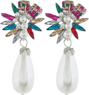 HAIXIAN Retro Long Bohemian Sun Moon Statement Dangle Earrings for Women
