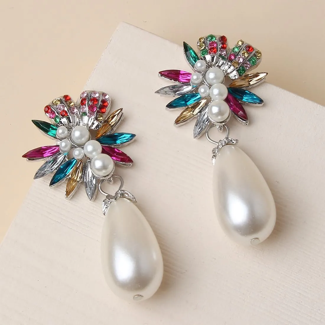 HAIXIAN Retro Long Bohemian Sun Moon Statement Dangle Earrings for Women
