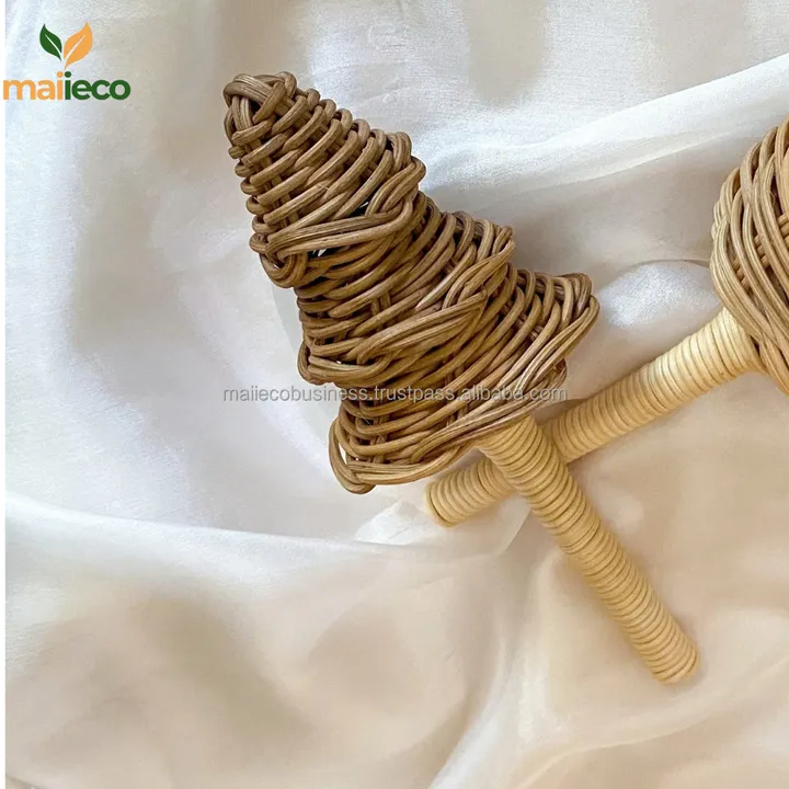 Handmade Natural Woven-خشخيشة مصنوعة يدويًا