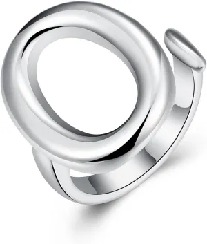 Handmade Rings 925 Sterling Silver Statement Rings Adjustable Chunky Stacking Band Ring for Women