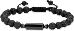 Hearbeingt Cremation Urn Bracelet for Ashes Adjustable Rope Cylinder Urn Bracelet Bangle for Ashes for Men Women Stainless Steel Memorial Keepsake Bracelet Jewelry