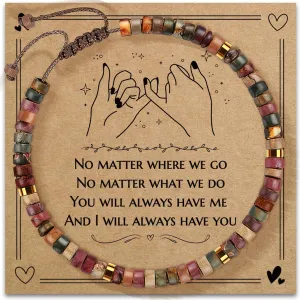 Inspirational Gifts Bracelets for Women Healing Natural Stone Bracelets - Get Well Soon Gifts for Women Best Friends Sister Girls - Life is Tough But So are You Bracelet