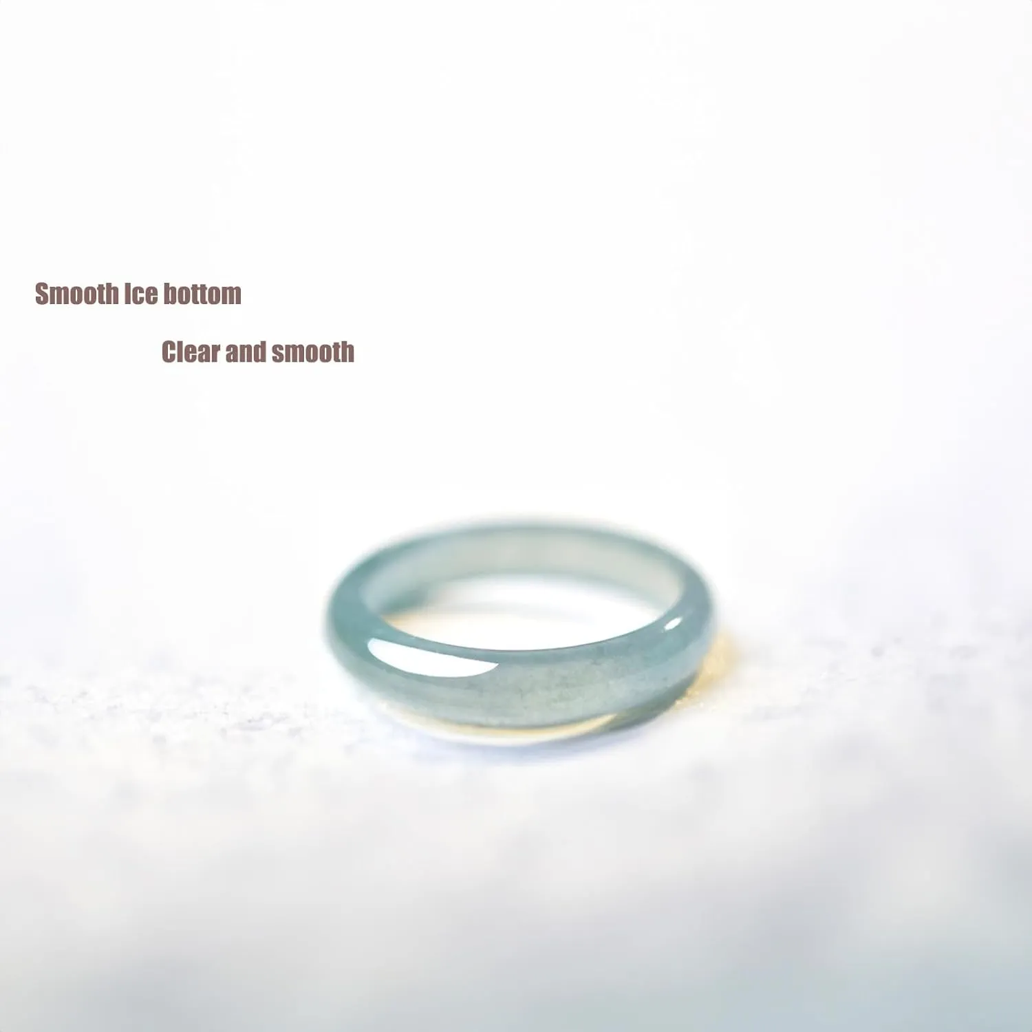 Jade Ring Sky blue Good Luck Girl Jewelry Gift (with Certificate And Gift Box)