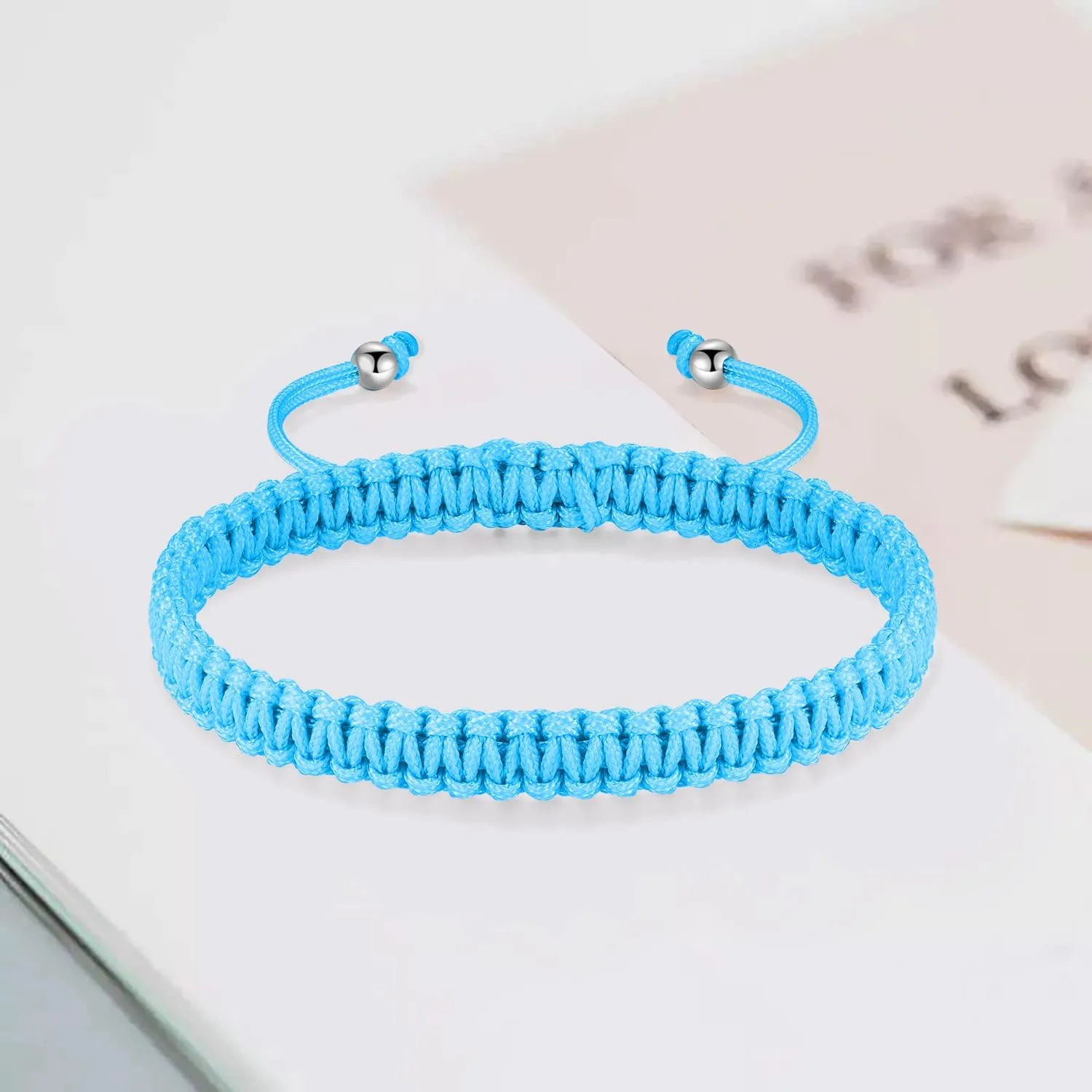 JENDEAR SHINE Braided Rope Bracelet Ladies Men, Birthday Friendship Couple Gifts Handmade Jewelry
