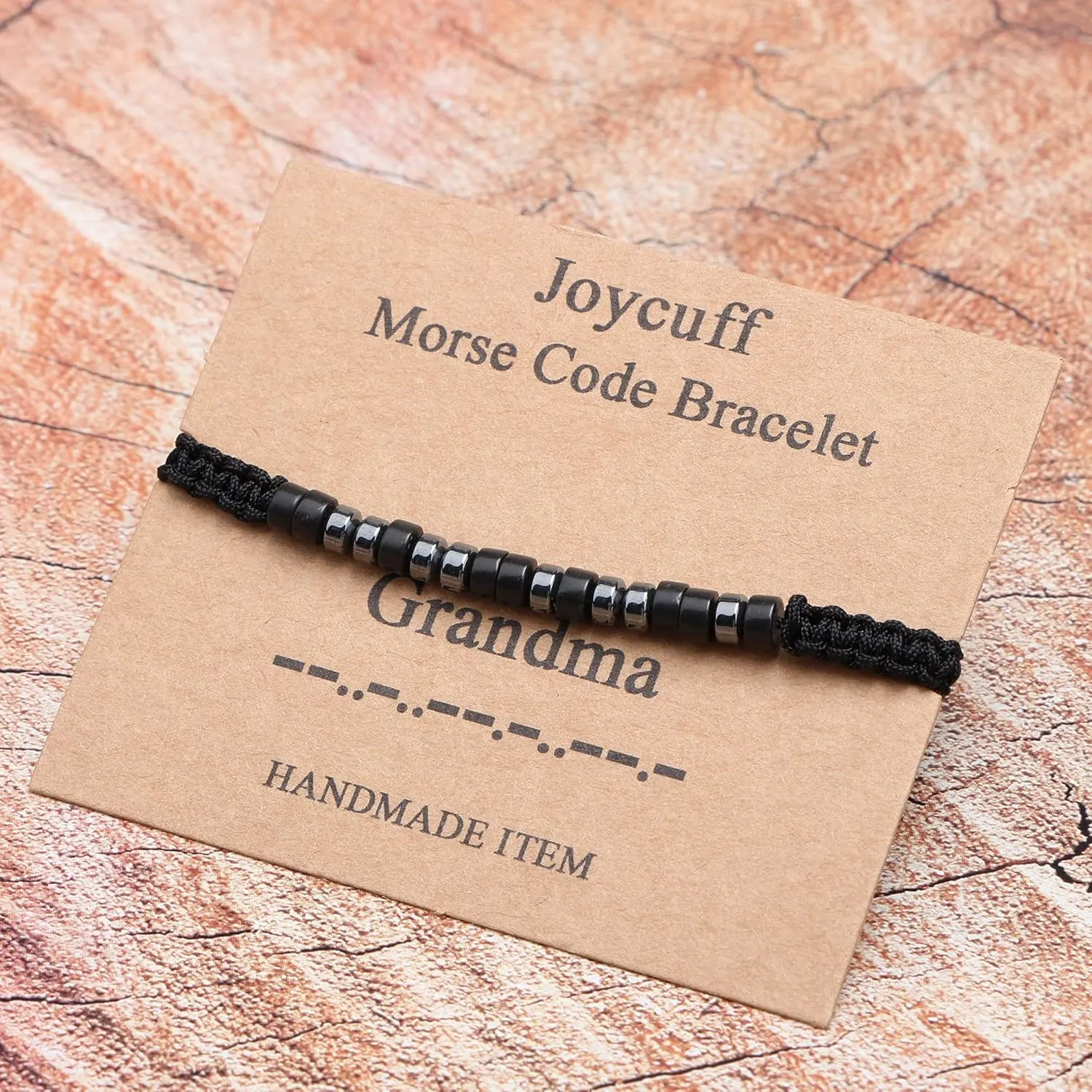 JoycuFF Morse Code Bracelets for Women Men Gifts for Her Him Mom Dad Daughter Sister Best Friend Funny Inspirational Bracelets for Women Jewelry Adjustable Silk Beaded Wrap Bracelet