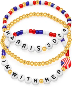 Kamala Harris 2024 Bracelets Merch for President Election Kamala Harris 'LA Merchandise