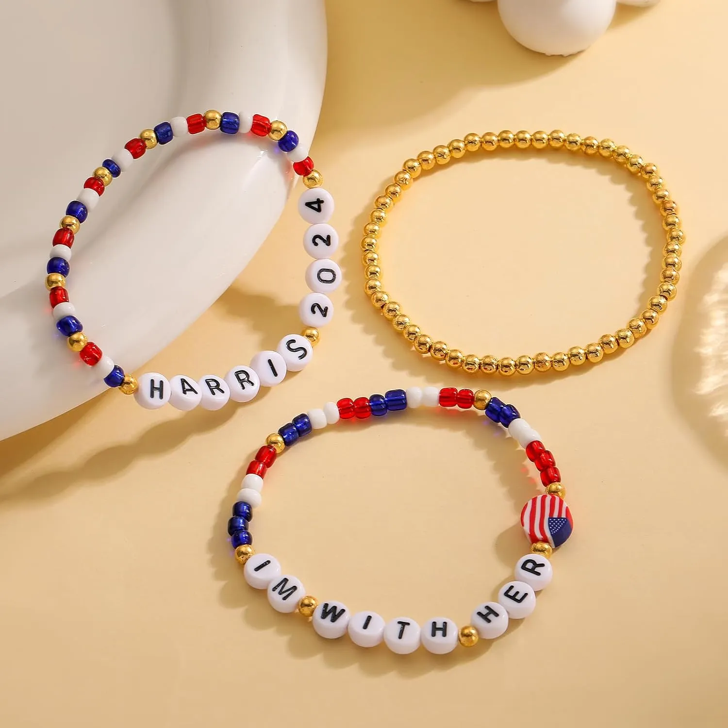 Kamala Harris 2024 Bracelets Merch for President Election Kamala Harris 'LA Merchandise