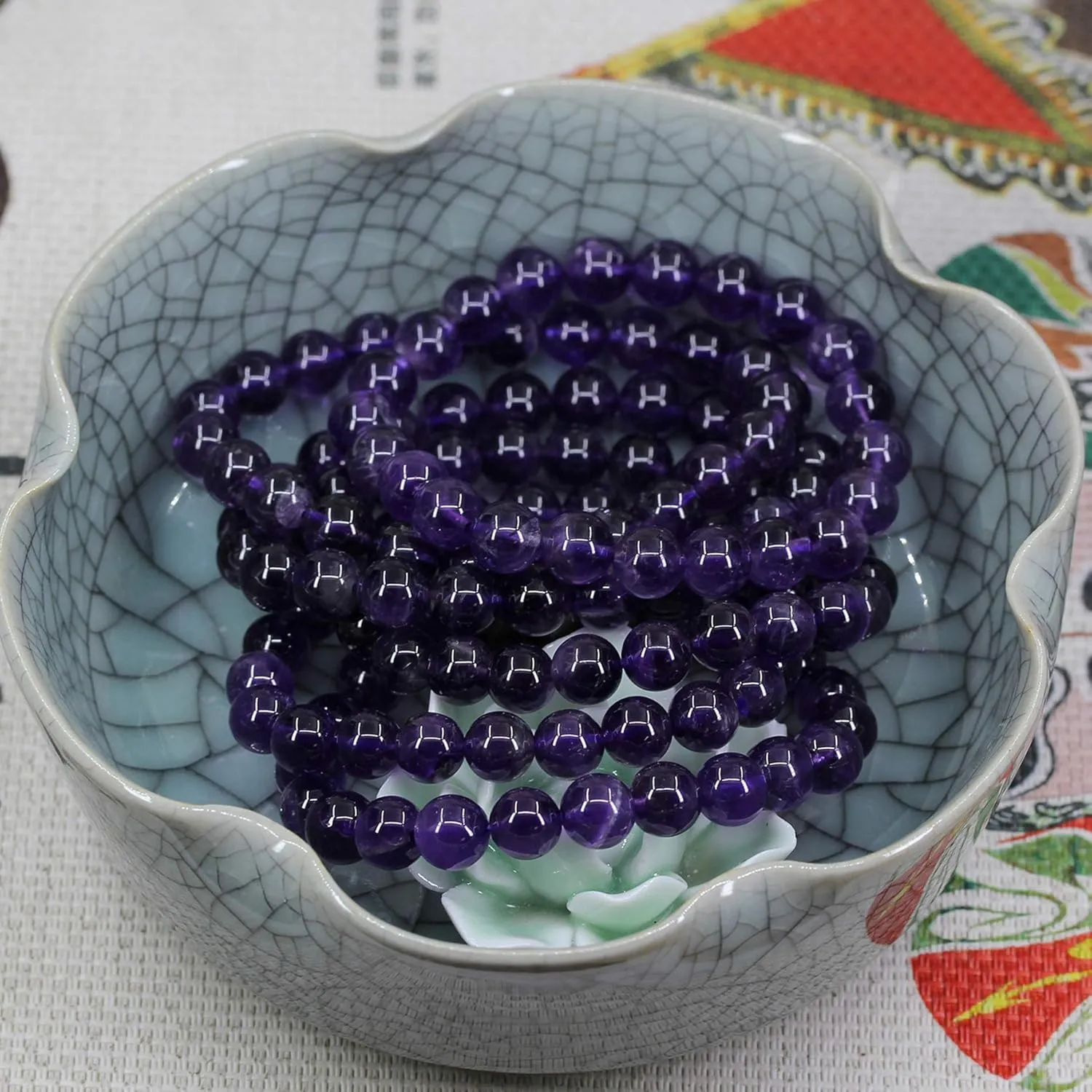 Keleny Gem Semi Precious Gemstones 8mm Round Beads Crystal Stretch Bracelets 7 Inch Unisex