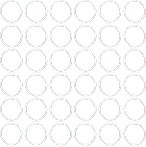 Kridzisw 22G Clear Plastic Nose Rings Hoop Piercing Retainer for Surgery Acrylic Flexible Hypoallergenic Tragus Cartilage Helix Daith Rook Earrings Hoops for Work Sport Women Men 8mm 5/16 inch