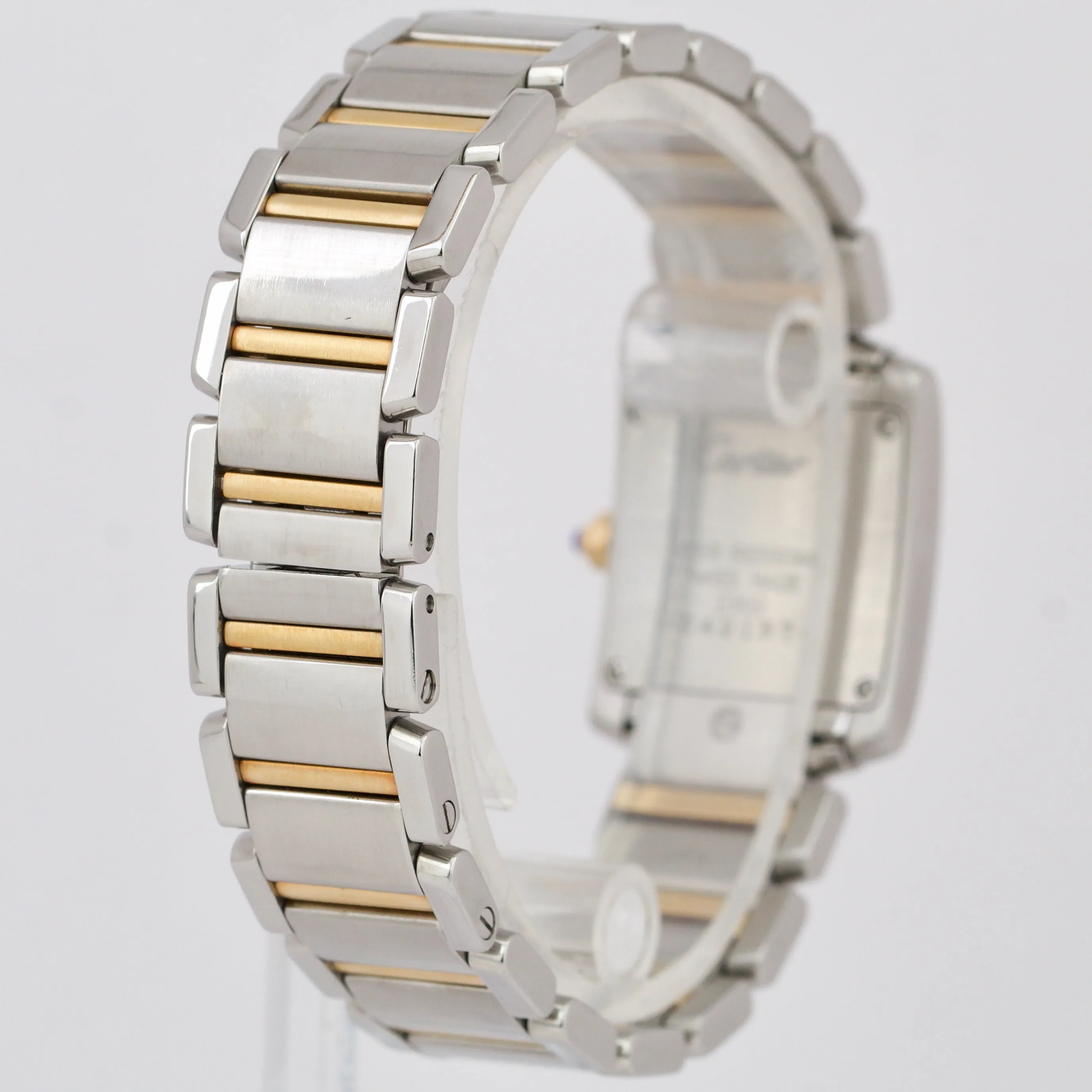 Ladies Cartier Tank Francaise Gold Stainless Roman Quartz Watch 2300 W51007Q4