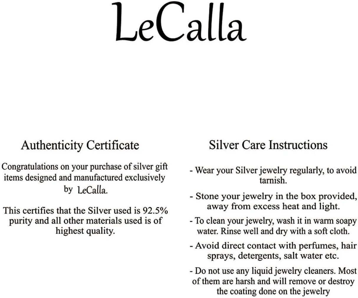 LeCalla 925 Sterling Silver Bracelets Jewelry | Italian Handmade Adjustable Sliding Bolo Bracelet for Women