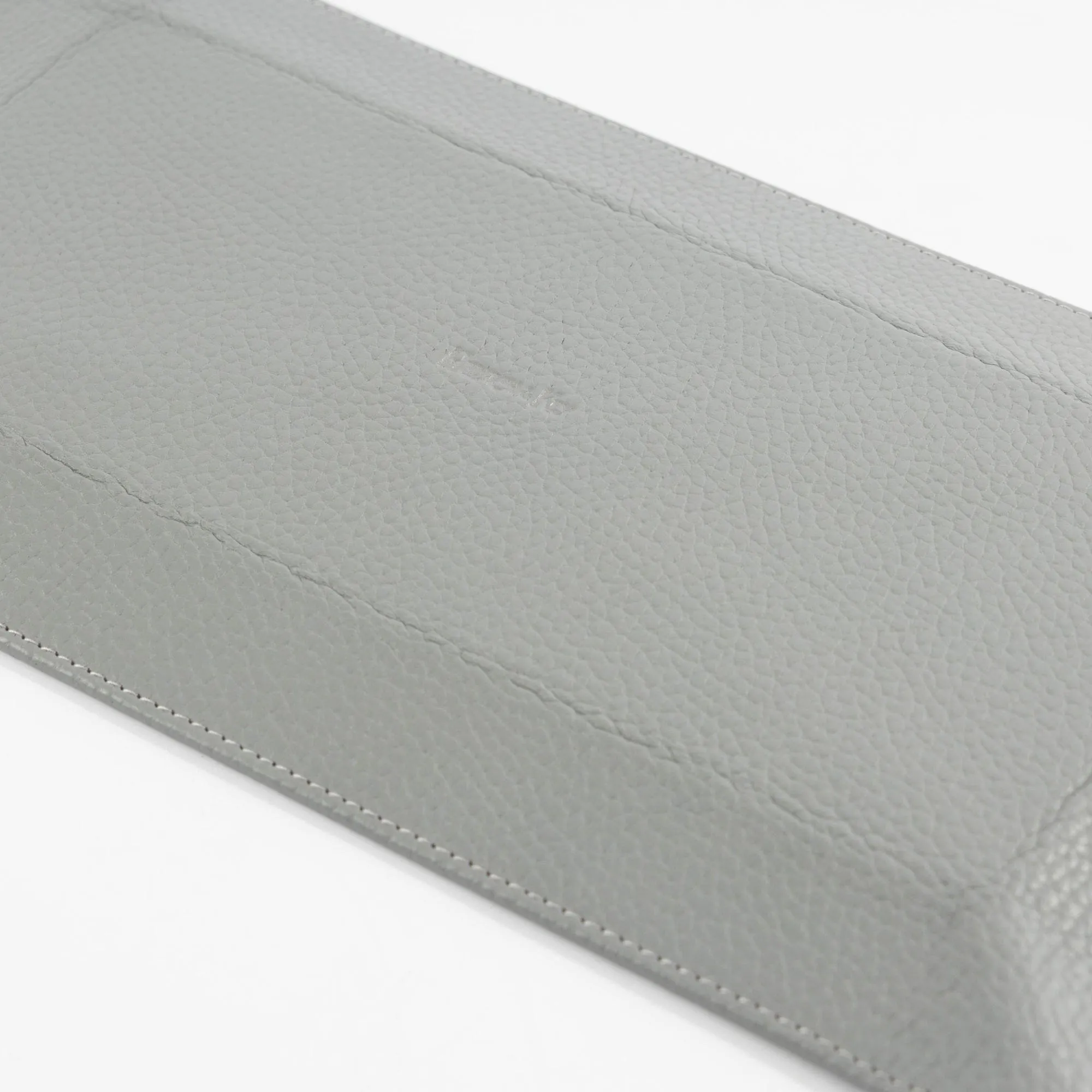 Light Grey Leather & Cobalt Suede Large Travel Tray