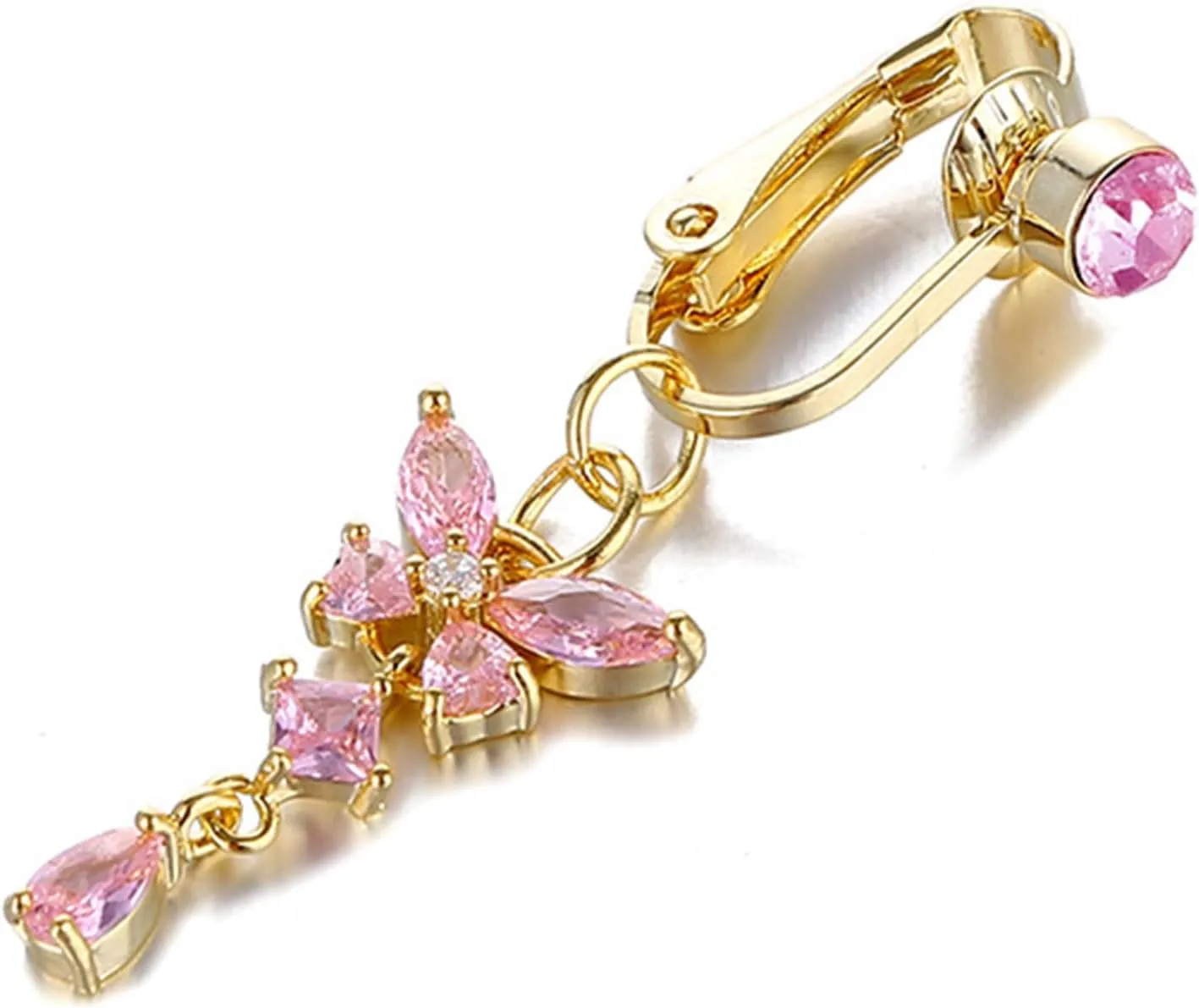 Longita Fake Belly Ring - Clip-on Button Rings, Piercing and Earrings