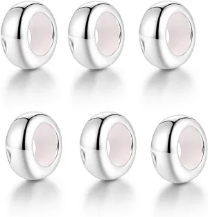Lovans 925 Sterling Silver Spacer Beads for European Charms Bracelet Charms fit DIY Snake Charm Bracelet Charm Spacer Stopper for Women with Gift Bag