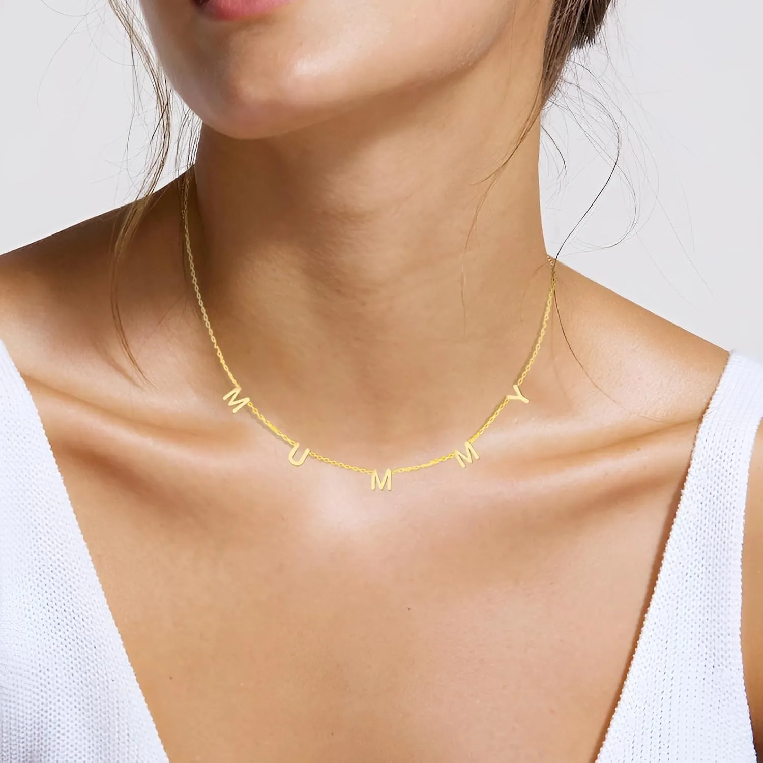 Mama Necklaces Gift for Mother Mom Mothers Day Gold Pendant Necklace New Mom Mother-in-Law Mother's day Birthday Christmas Gifts Mom Jewelry