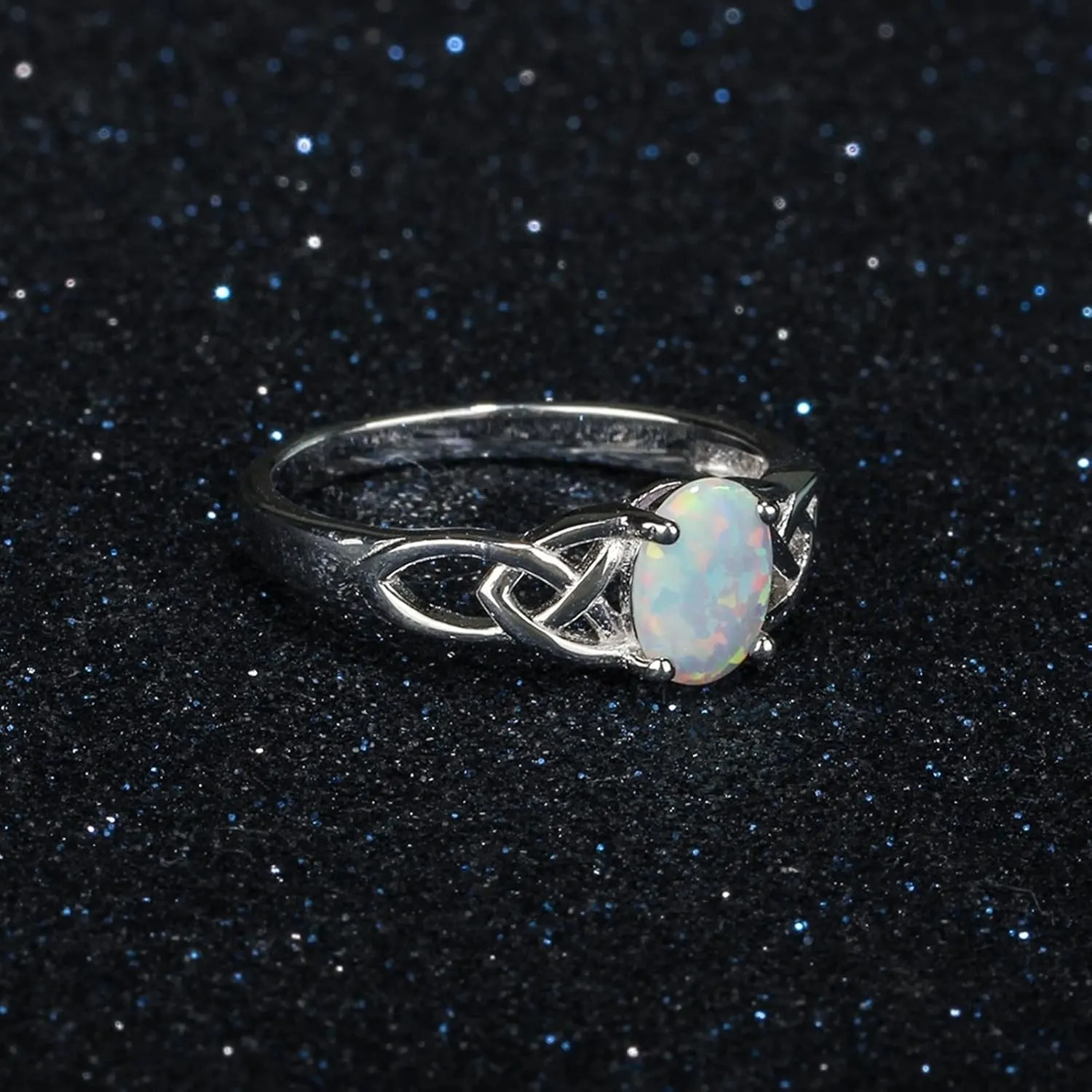 Matching Rings for Couples Silver Ring Hollow Oval, White Zircon Oval 925 Silver Rings for Women Tungsten Steel Mens Rings
