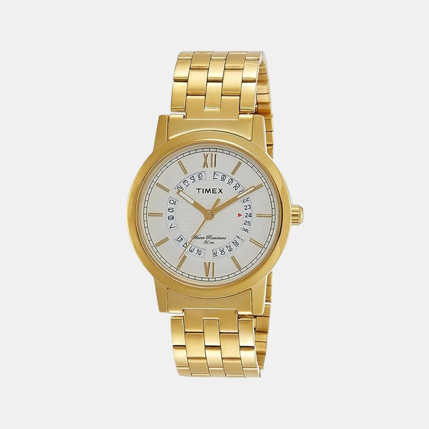 Men's Silver Analog Stainless Steel Watch TW000T125