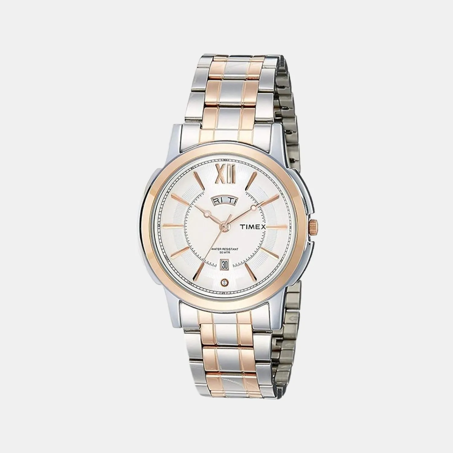 Men's Silver Analog Stainless Steel Watch TW000U311