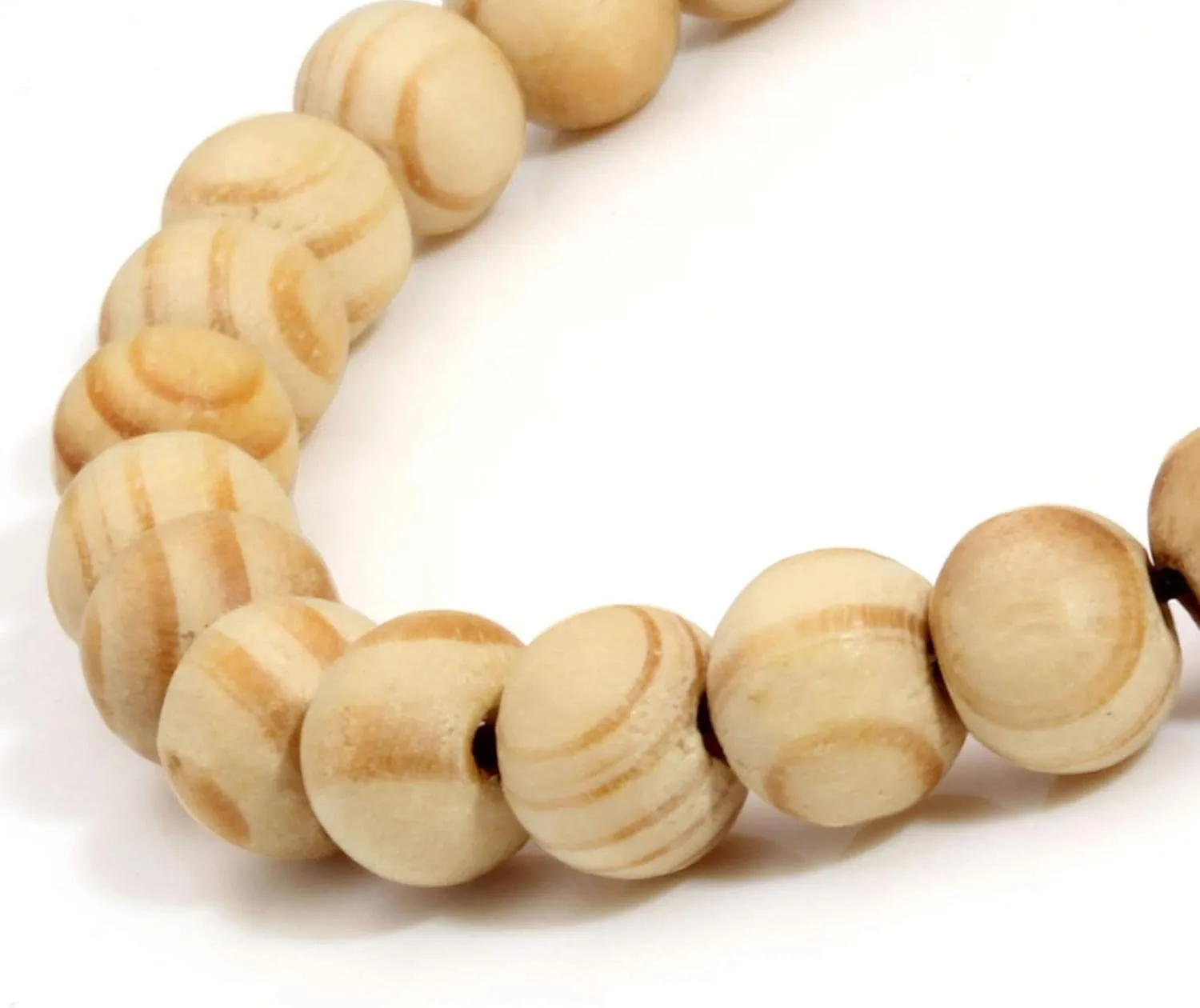 MILAKOO Wooden Bracelet for Women Men Mala Natural Beads for Prayer Energy Healing Cuff Wristband