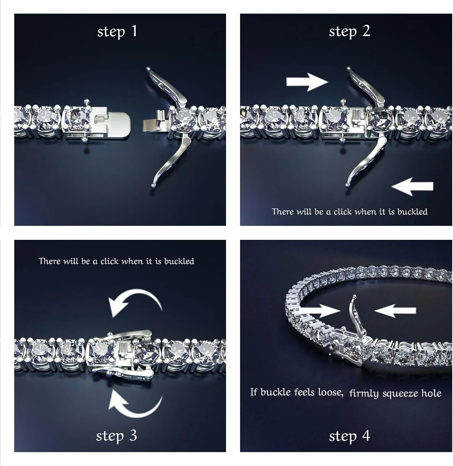Moissanite Tennis Bracelet,10.5-14 Carats Lab Grown Diamond Tennis Bracelet for Women 18k White Gold Plated 925 Sterling Silver Men's Bracelet 3-4mm D Color VVS1 Round Cut Moissanite Bracelet for Women Men Jewelry Gift