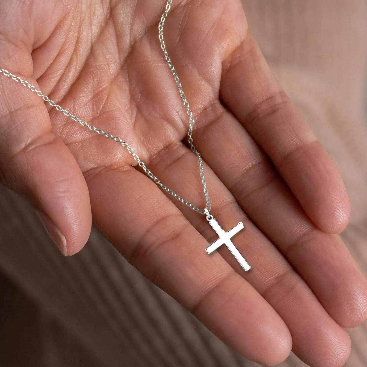Moodear Cross Necklace for Women - Dainty 14K Gold Plated/Sterling Silver/Rose Gold Layered Cross Pendant Simple Cute Necklaces for Women Trendy Jewelry Gifts