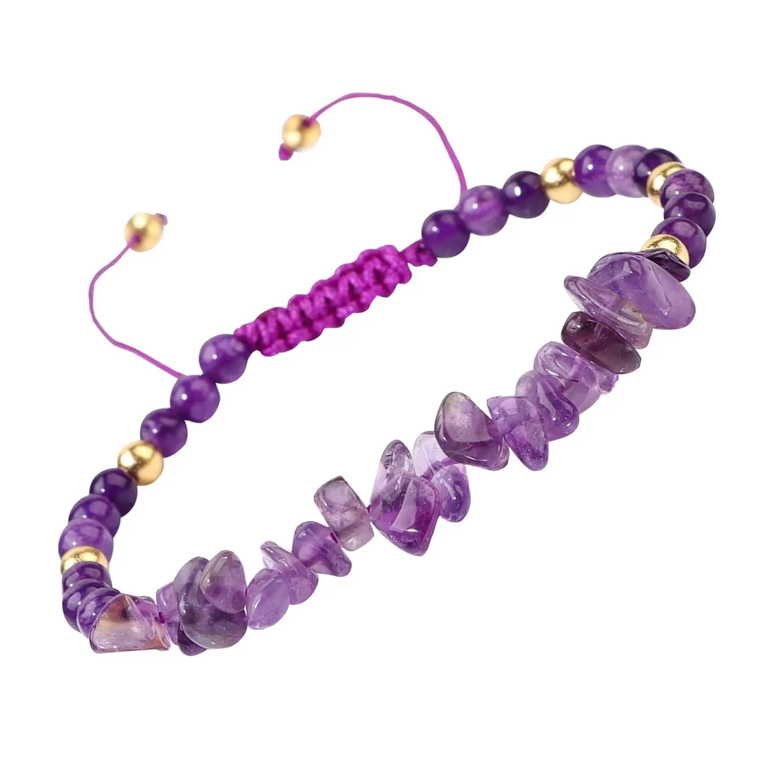 Mothers Day Gifts - Amethyst Bracelet for Women Healing Protection Natural Stone Gemstone Bracelet Purple Gifts for Women Teens Girls, Valentine's Day Birthday Christmas Gifts