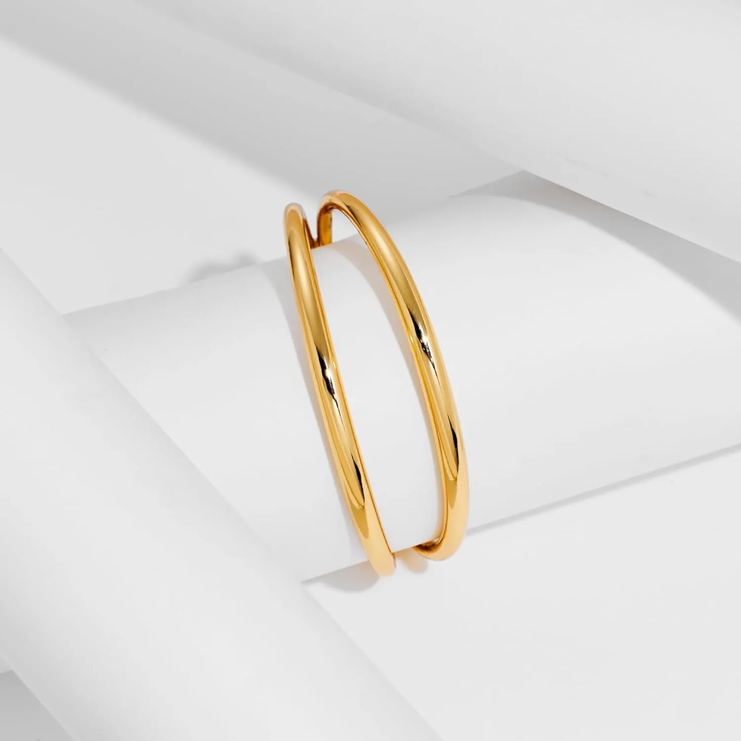 MUYAN Gold Vintage Statement Open Cuff Bracelets for Women Bangle Bracelet Boho Jewelry