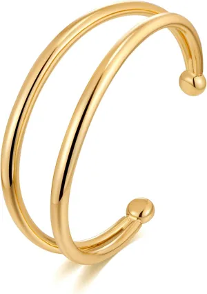 MUYAN Gold Vintage Statement Open Cuff Bracelets for Women Bangle Bracelet Boho Jewelry