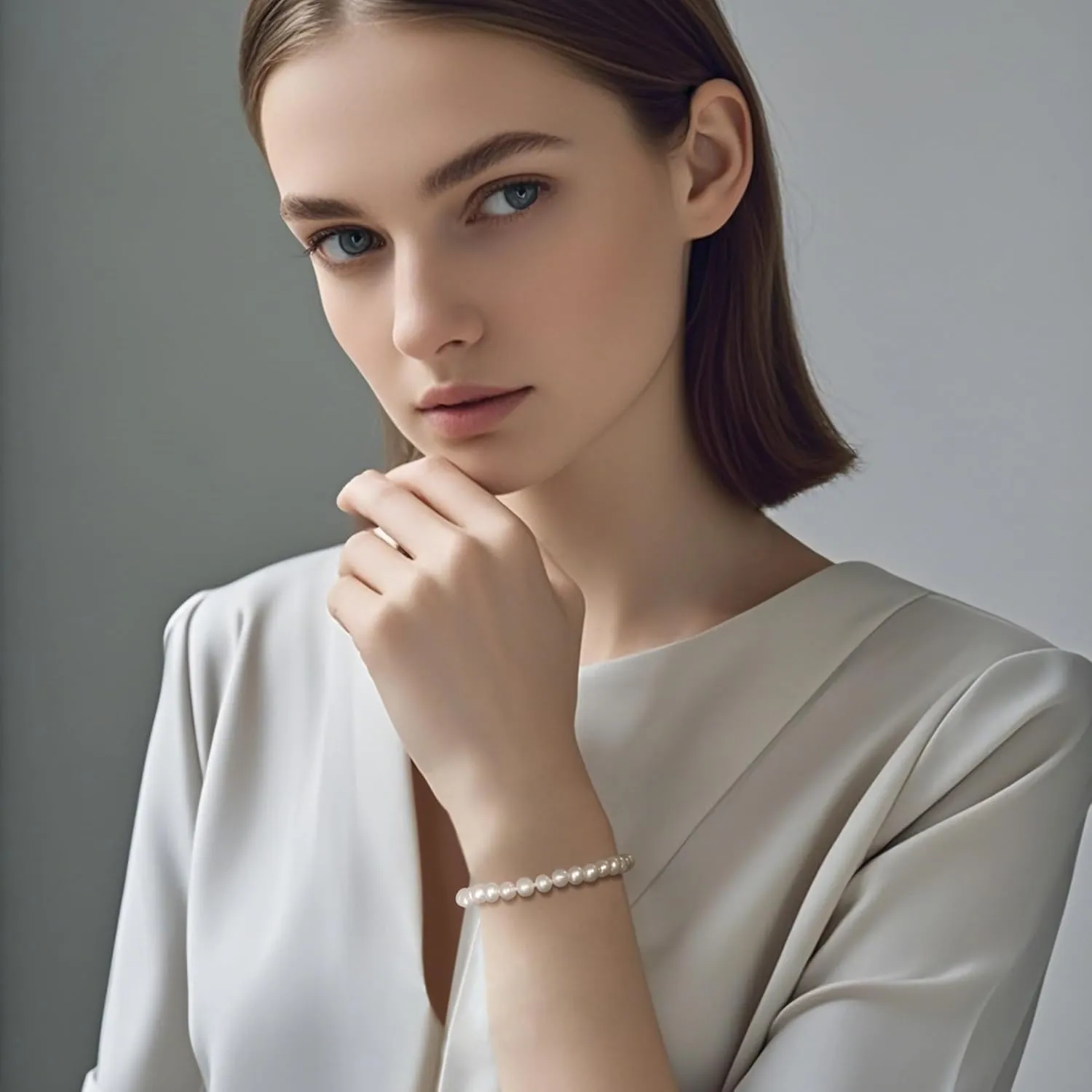 Natural Pearl Bracelets for Women 925 Sterling Silver Bracelets for Women Handmade Jewelry for Women AAAA Quality Real White Freshwater Pearl from The Pearls Source