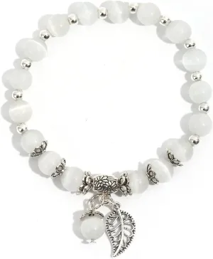 Natural Stretch Gemstone Bracelet Healing Stone Beaded Bracelets for Women Men Gifts (Unisex)