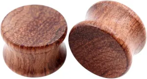 New 2026 Arrive 2Pcs Natural Wood Round Concave Surface Flared Ear Tunnels Plug Expander Stretcher Gauges Earrings Piercing Body Jewelry Fashion Trendy Accessories Creative Gift