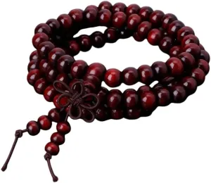 New 2026 Unisex Natural-Sandalwood Buddhist Prayer Bracelets 8Mm Beads 108 Wood Meditation Bracelet Gift For Men Women Decoration Jewelry Luxury Accessories Trendy Best For Women And Men