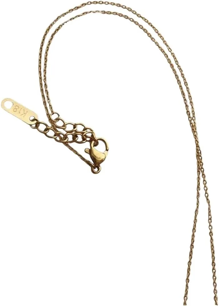 New For Trendy 2025 Virgin Mary Shape Pendant Jesus Cross Ball Necklaces Collar Bone Chain Steel Gold Plated Irregular For Women Accessories Jewelry Fashion Accessories Creative Gift