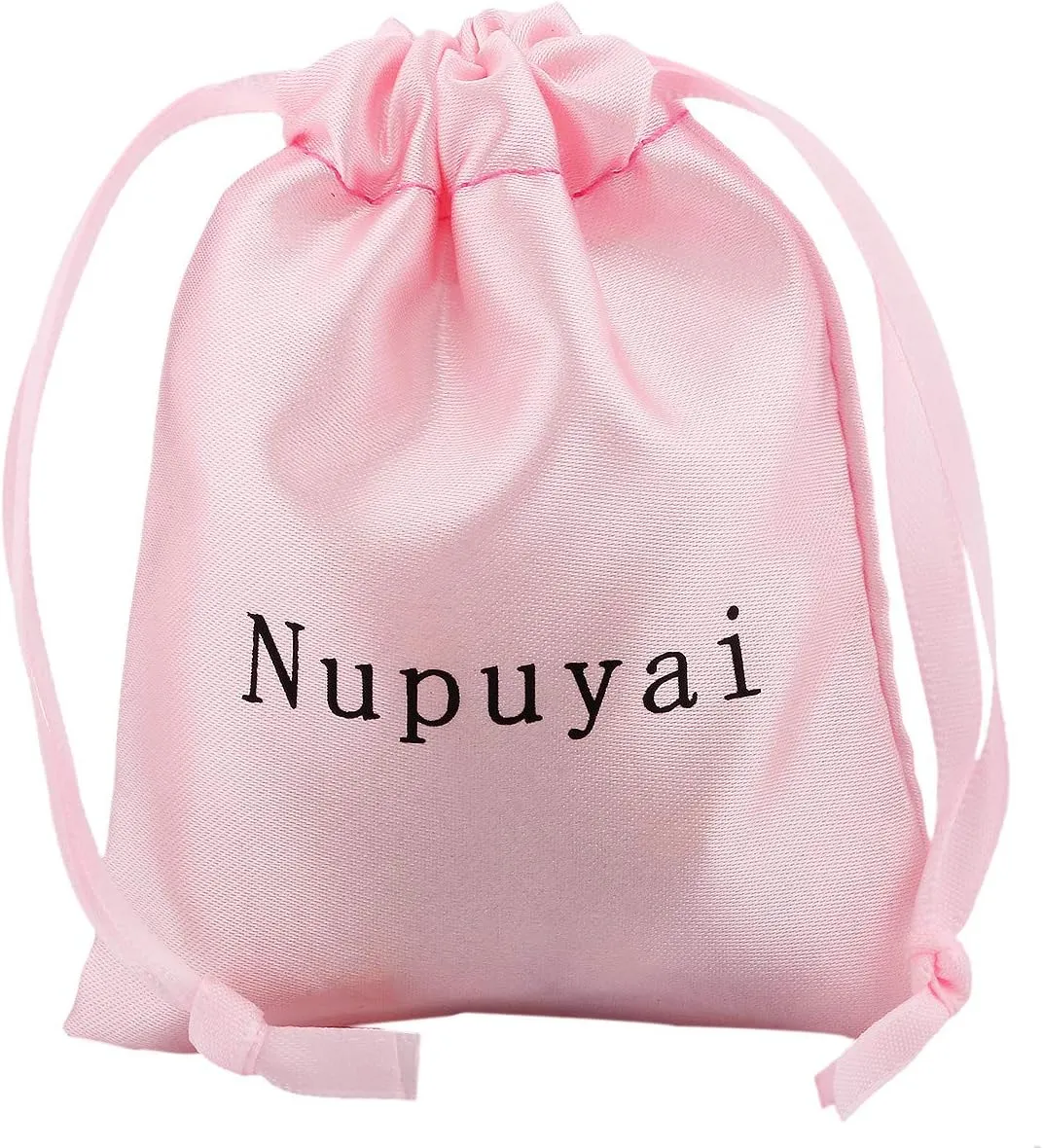 Nupuyai 8MM Stretch Bracelets for Unisex, Healing Stone Bracelet with Dangle Heart Charm 7"