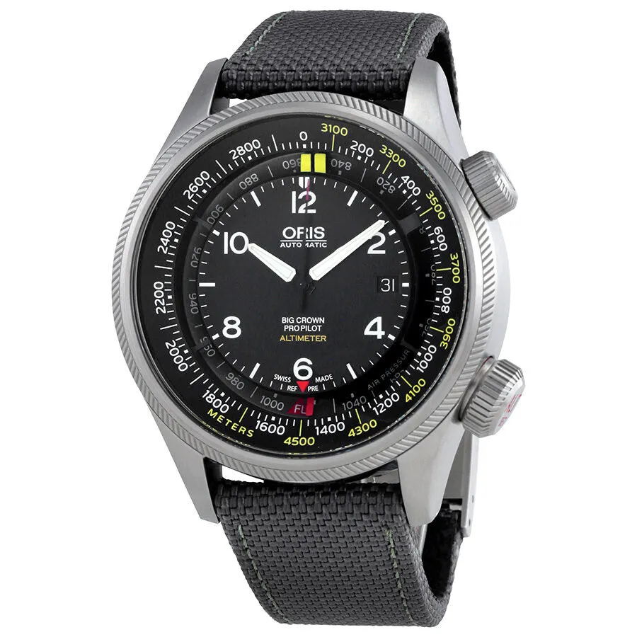 Oris Big Crown Altimeter Automatic Black Dial Men's Watch 733-7705-4164GYFS 01 733 7705 4164-07 5 23 17FC