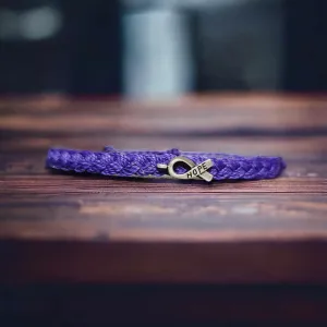 Pancreatic Cancer Awareness Bracelets | In Support of Loved Ones Battling Cancer | Fund Raising | Gift for her | him | Braided.