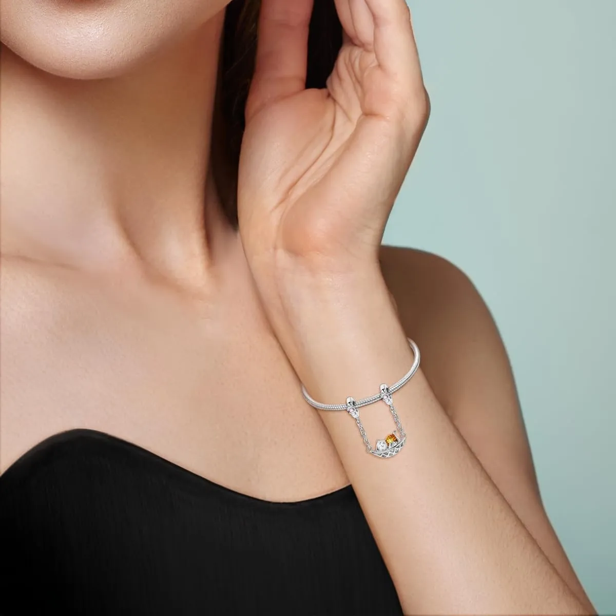 Parmuz Charms for Bracelet Necklace 925 Sterling Silver Beads Love Pet Butterfly Star Moon Dangle Pendant Jewelry Charm for Women
