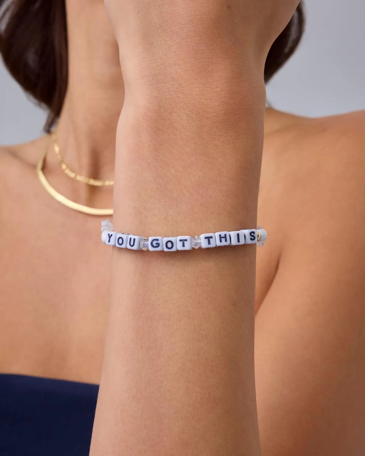 PAVOI 14K Gold Plated Colored Mantra Evil Eye Beaded Gemstone Bracelets for Women | Adjustable Friendship Beaded Bracelets with Words | I Am Enough Fearless Breathe Good Energy In My Era Grateful You Got This Affirmation Bracelet