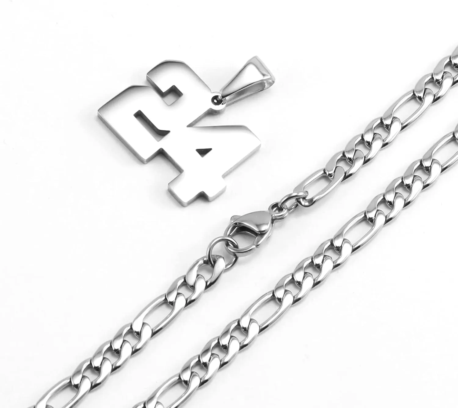 Personalized Jersey Number Necklaces for Mens,Athletes Stainless Steel Sport Number Pendant Chain for Mens Baseball/Basketball/Football Team Inspiration Jewelry with Gifts