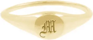 Personalized Sterling Silver 925 Old English Initial Ring Custom Letter Rings