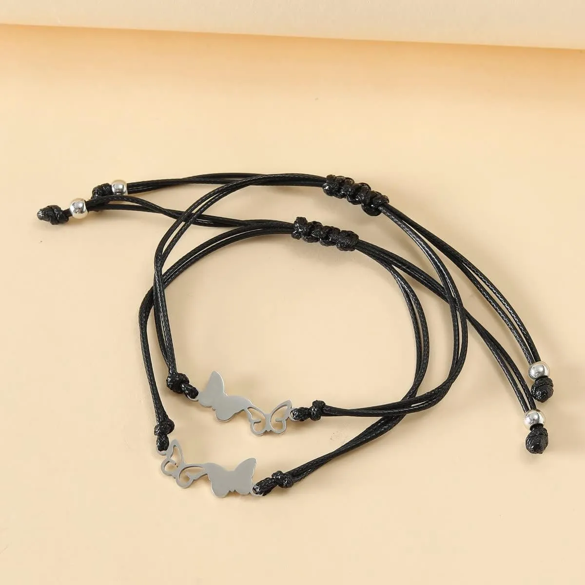 Pingyongchang 2/3 PCS Best Friend Friendship Bracelets Matching Butterfly Bracelet for Women Best Friends Distance Matching Bracelets Friendship Gifts for BFF Friend Sister Mother's Day Gift Jewelry