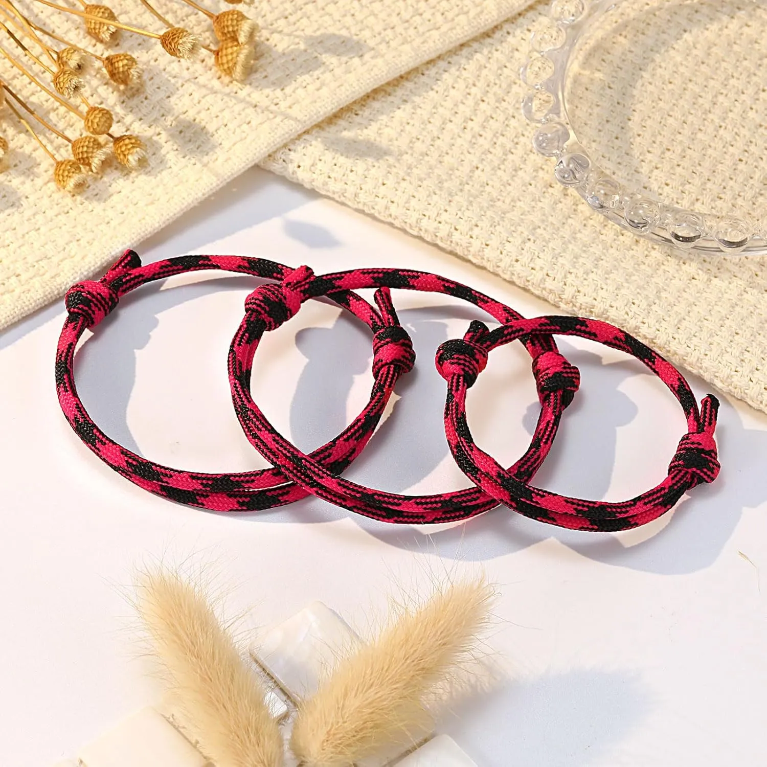 PINKDODO First Day of School Bracelet for 3 Mother Father Son Family Bracelets Back to School Gifts