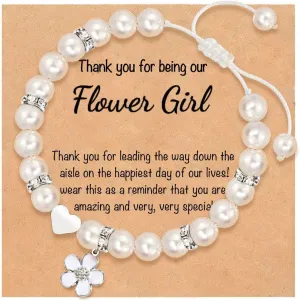Proposal Bracelets, Thank You Flower Girl Gifts With Jewelry Box