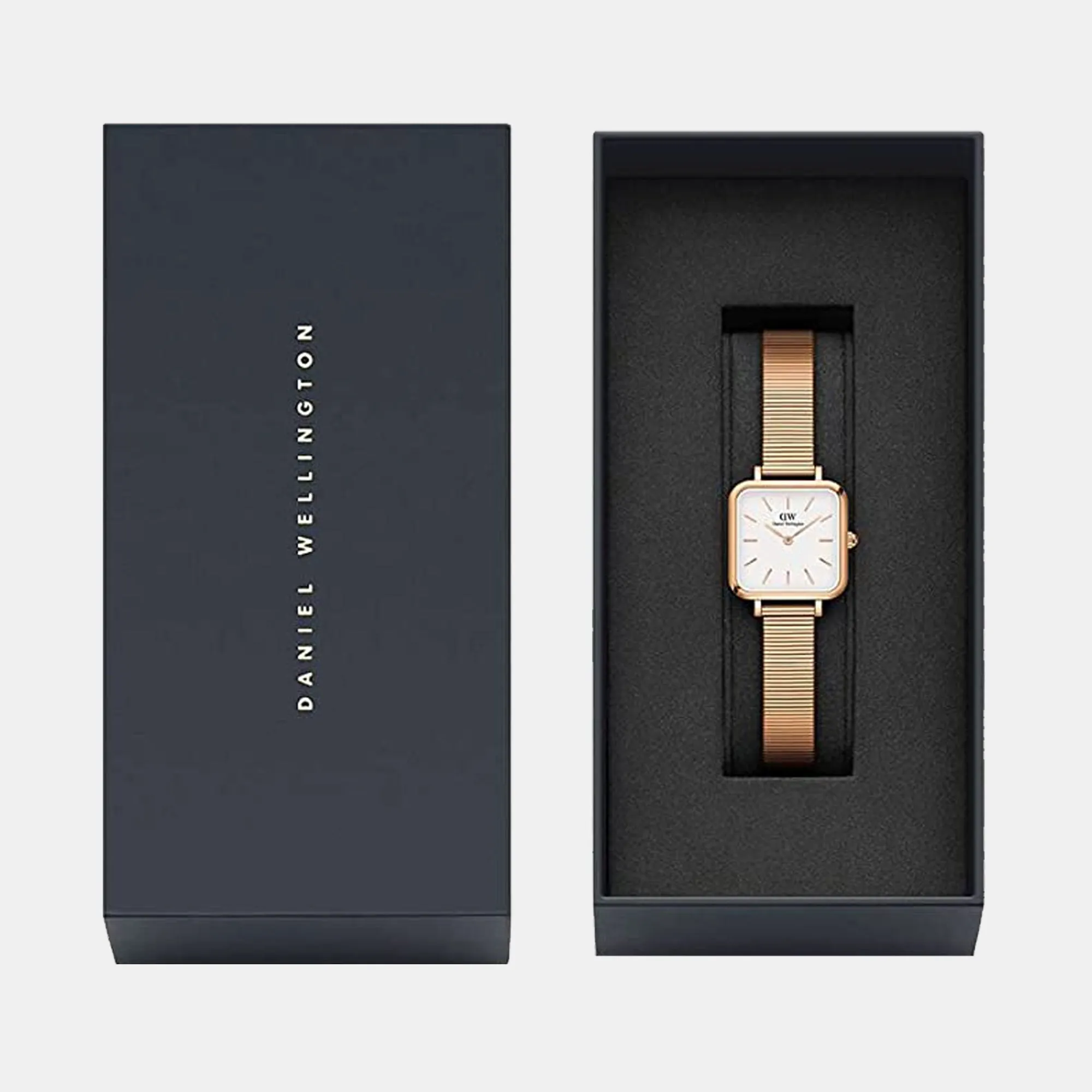 Quadro Women's White Analog Stainless Steel Watch DW00100517