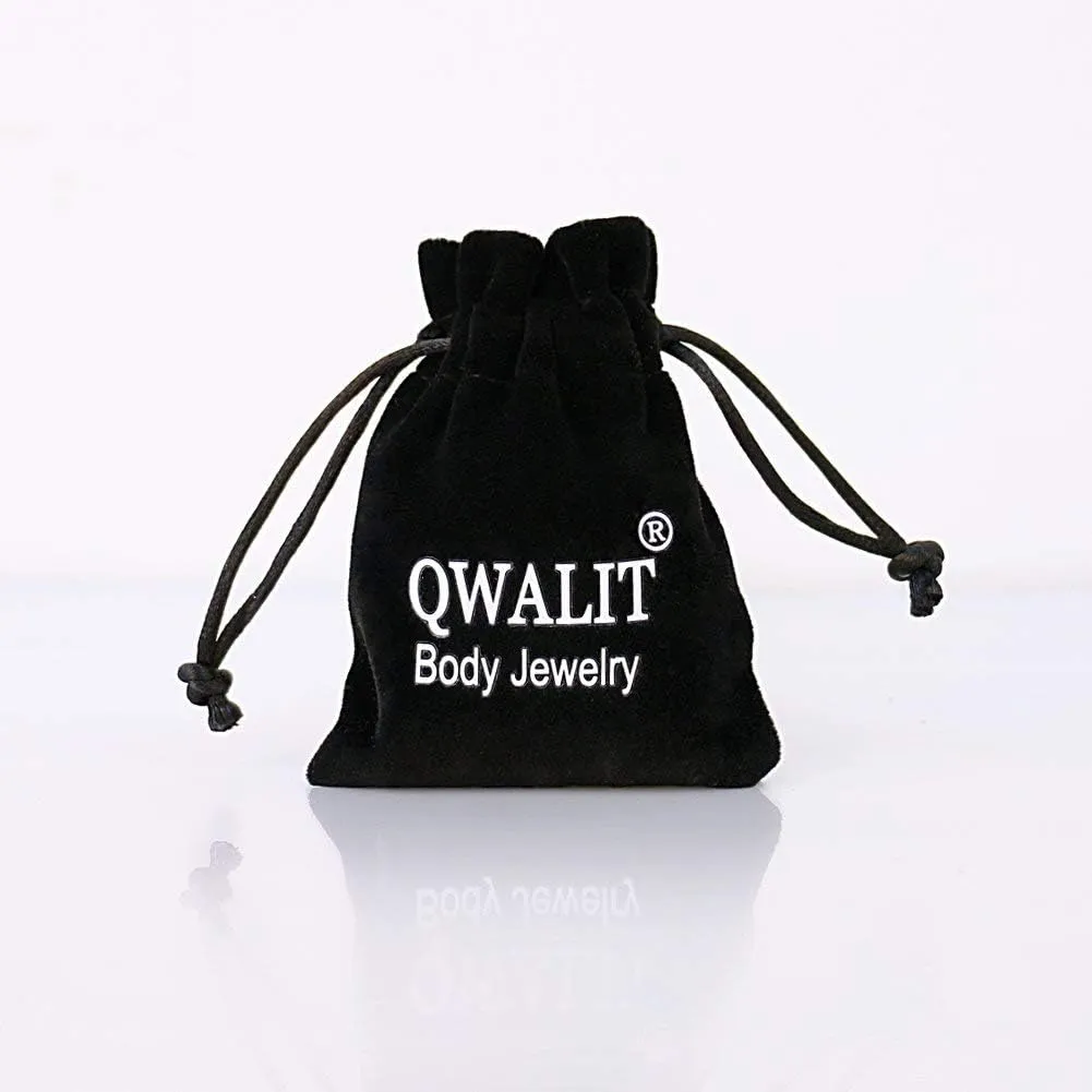 QWALIT Fake Nose Ring Fake Lip Piercing Fake Lip Ring Fake Nose Ring Hoop Fake Snake Bites Fake Lip Piercings Faux Lip Rings Fake Nose Piercing Clip on Nose Ring Spring