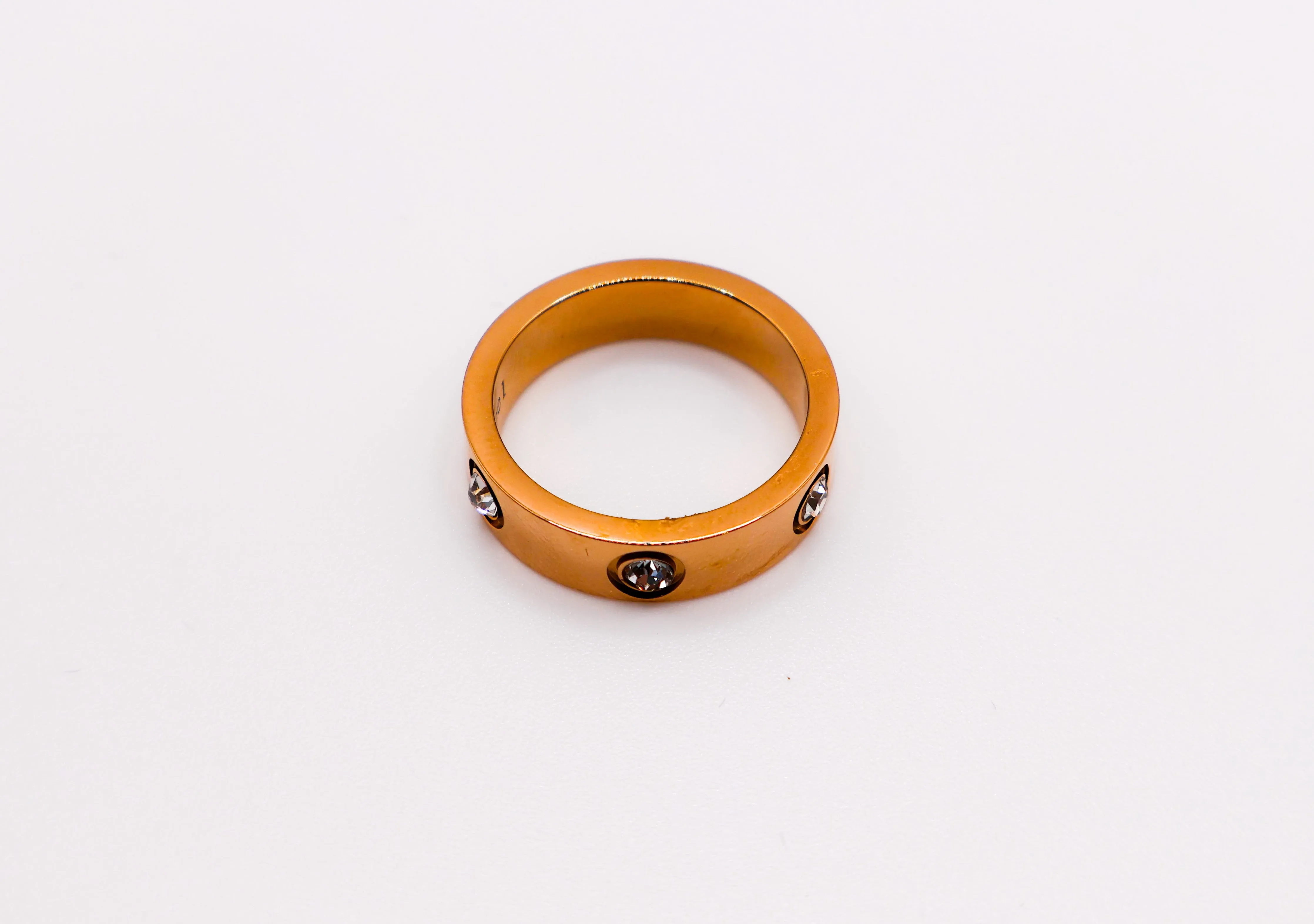 Radiant Rose Gold Gem Ring